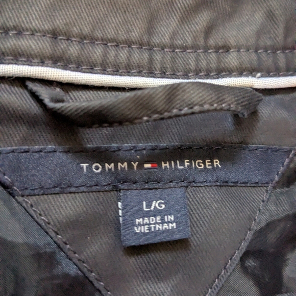 Tommy Hilfiger Navy Blue Utility Jacket Womens Large, Military Gorpcore Boho NEW - Picture 2 of 15